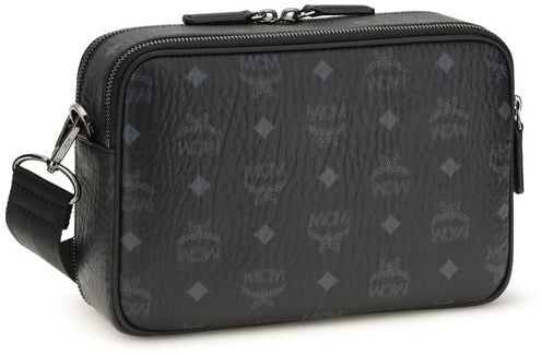 MCM MCM Black Polyethylene Shoulder Bag Zwart