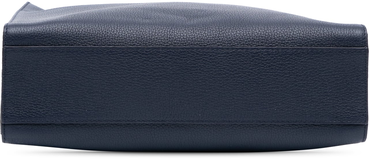 MCM Small Grained Calfskin Camouflage Aren Tote Blauw