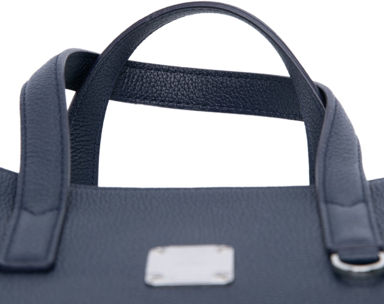 MCM Small Grained Calfskin Camouflage Aren Tote Blauw