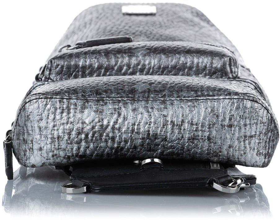 MCM Visetos Coated Canvas Triple Sling Bag Zwart