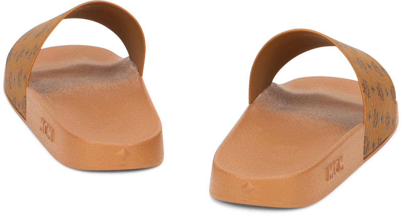 MCM Slippers with logo Oranje