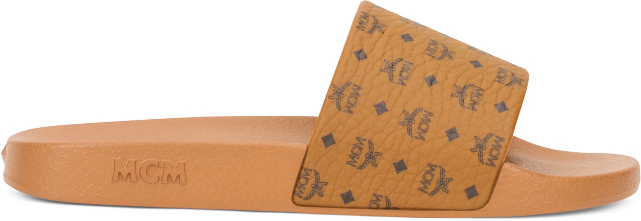 MCM Slippers with logo Oranje