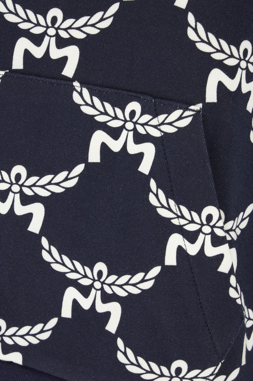 MCM MCM Printed cotton sweatshirt Blauw