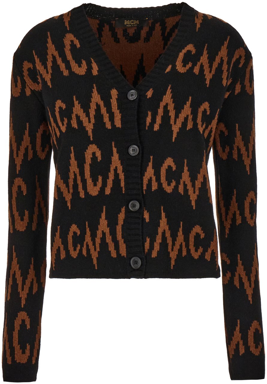 MCM MCM Embroidered cashmere blend oversize cardigan Divers