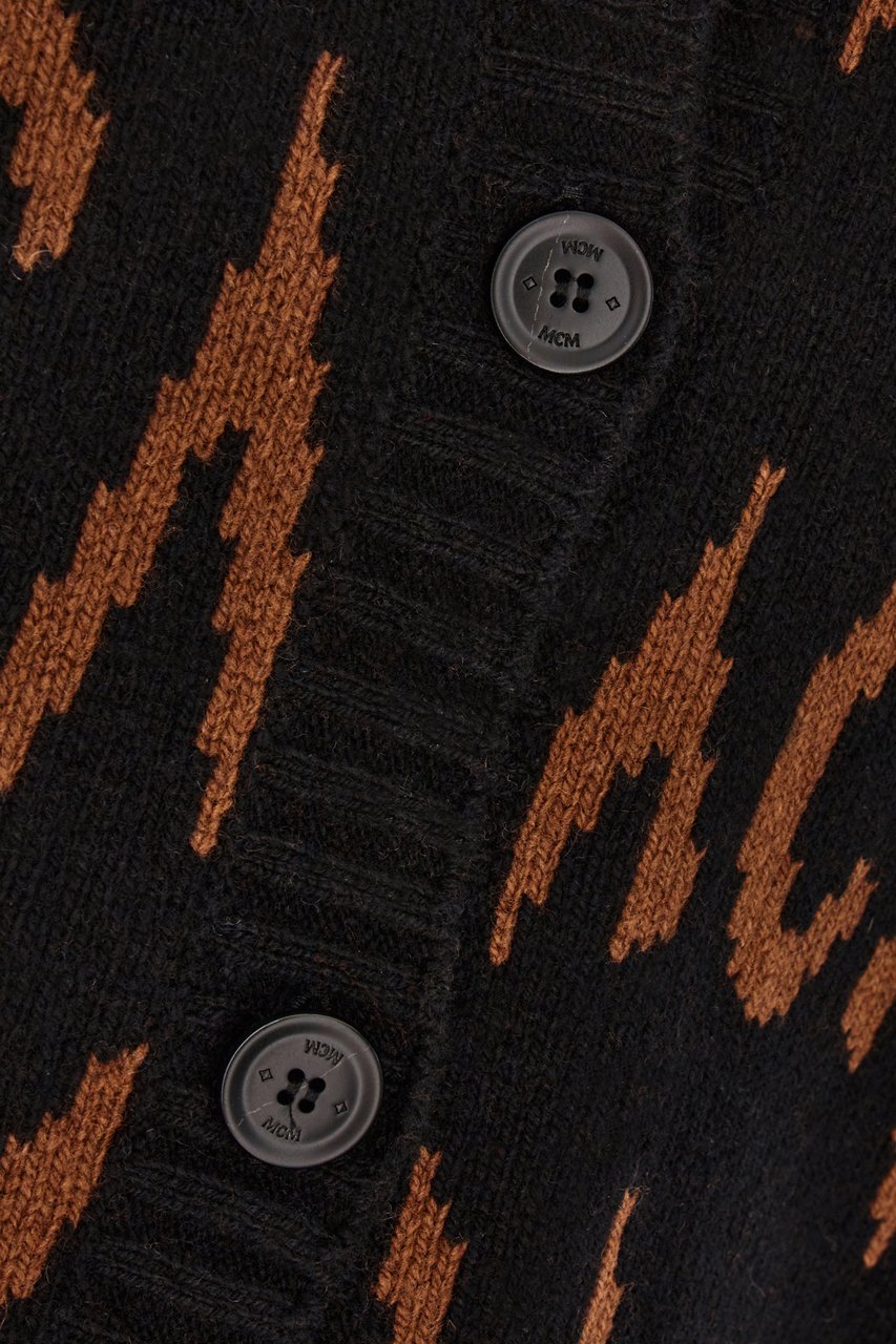 MCM MCM Embroidered cashmere blend oversize cardigan Divers