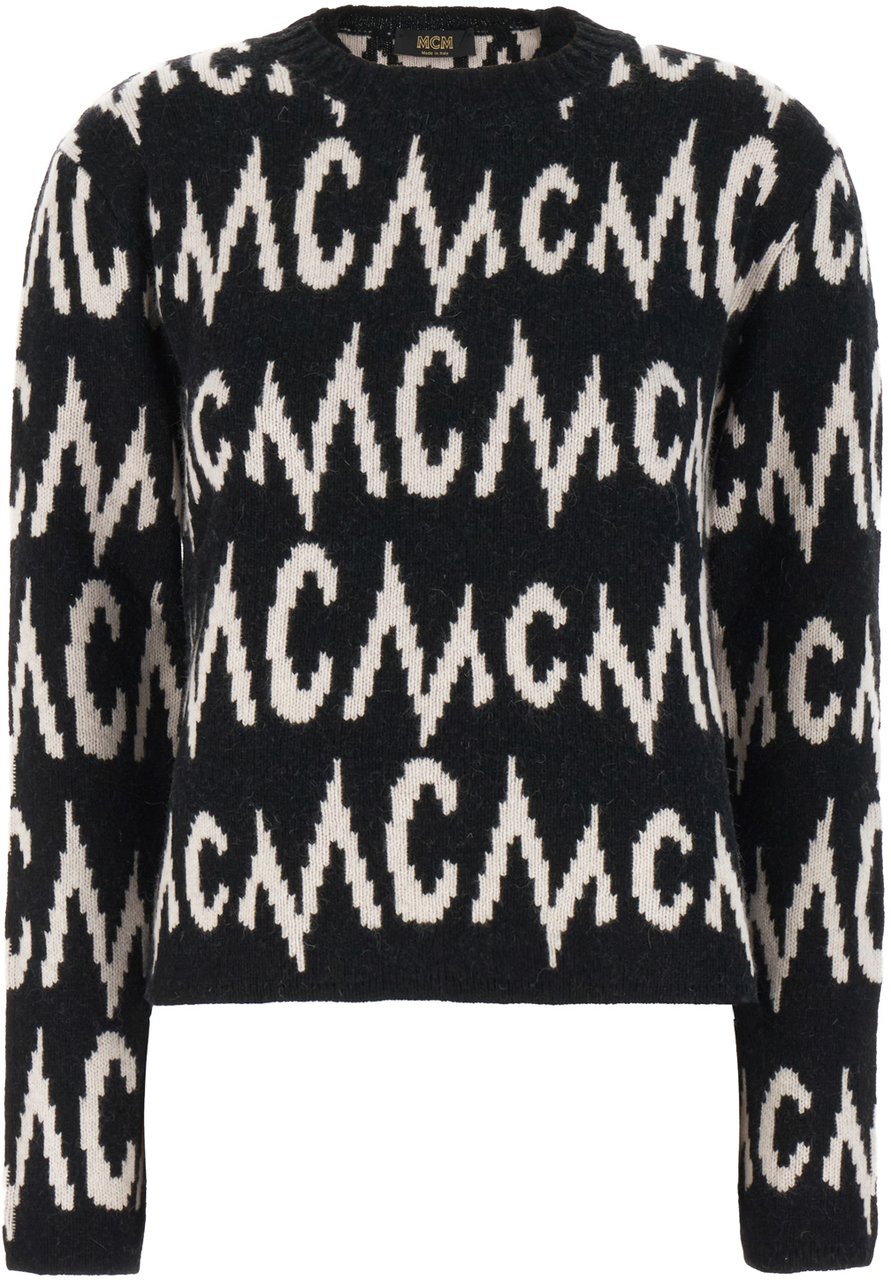 MCM MCM Embroidered cashmere blend oversize sweater Divers