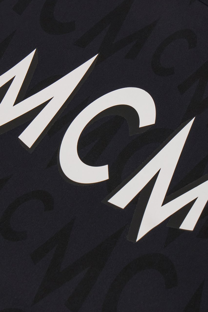 MCM MCM Black stretch nylon top Zwart