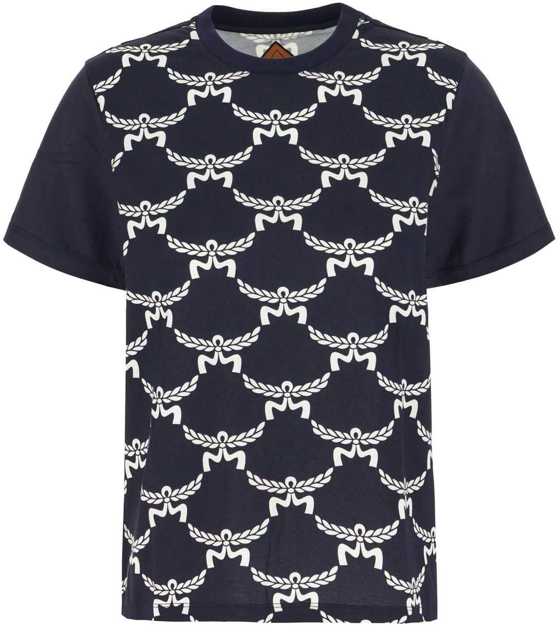 MCM MCM Printed cotton t-shirt Blauw