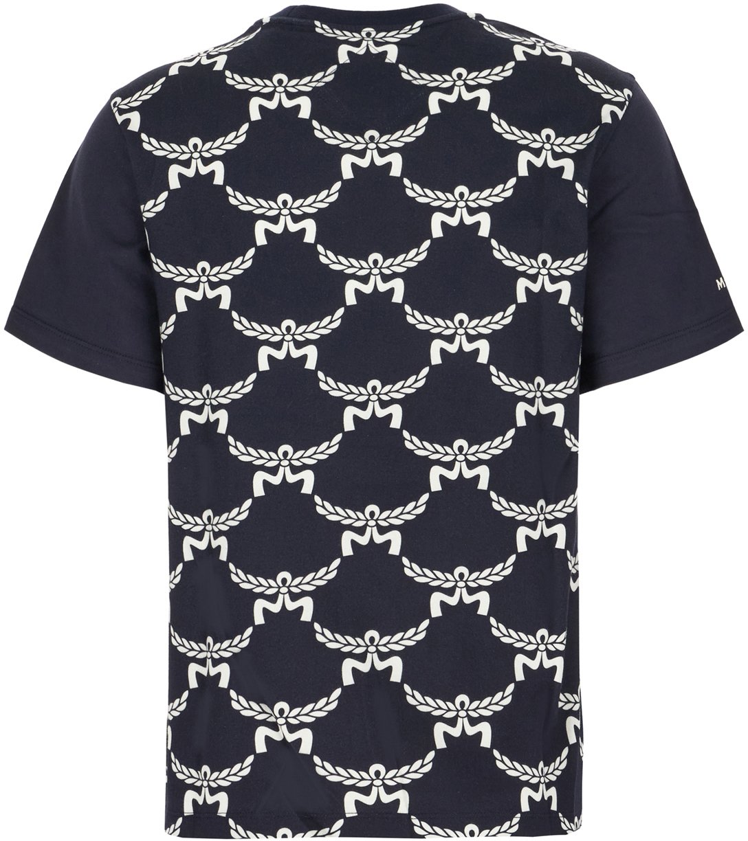 MCM MCM Printed cotton t-shirt Blauw