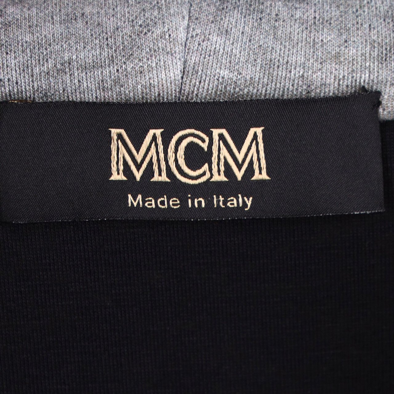 MCM Zip-Hoodie Allover Print Grijs