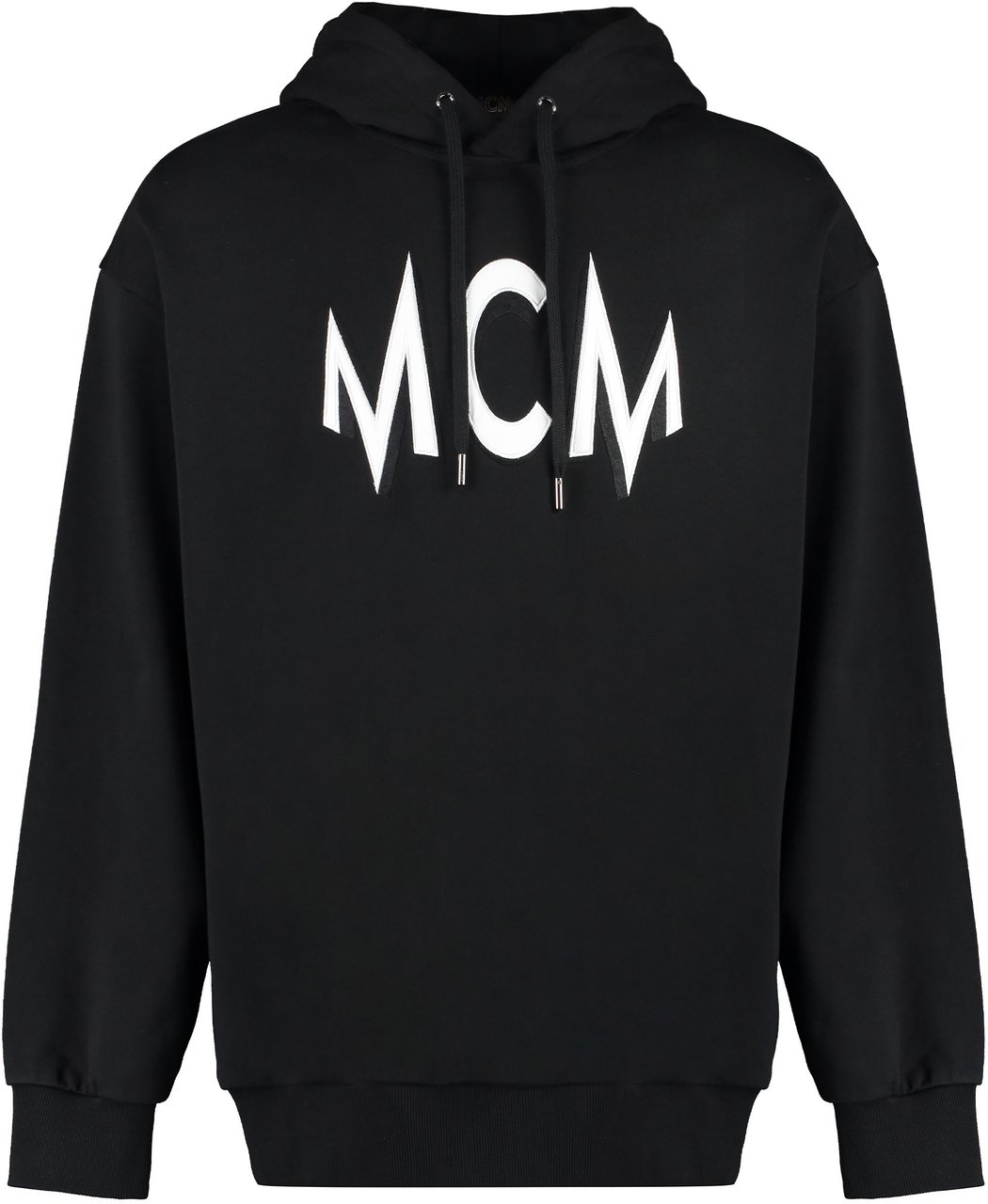 MCM Logo intarsia hoodie Zwart