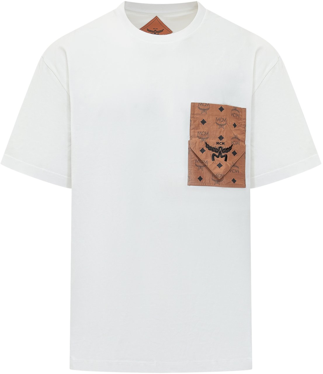 MCM NYLON PCK CTTN JSY TEE Wit