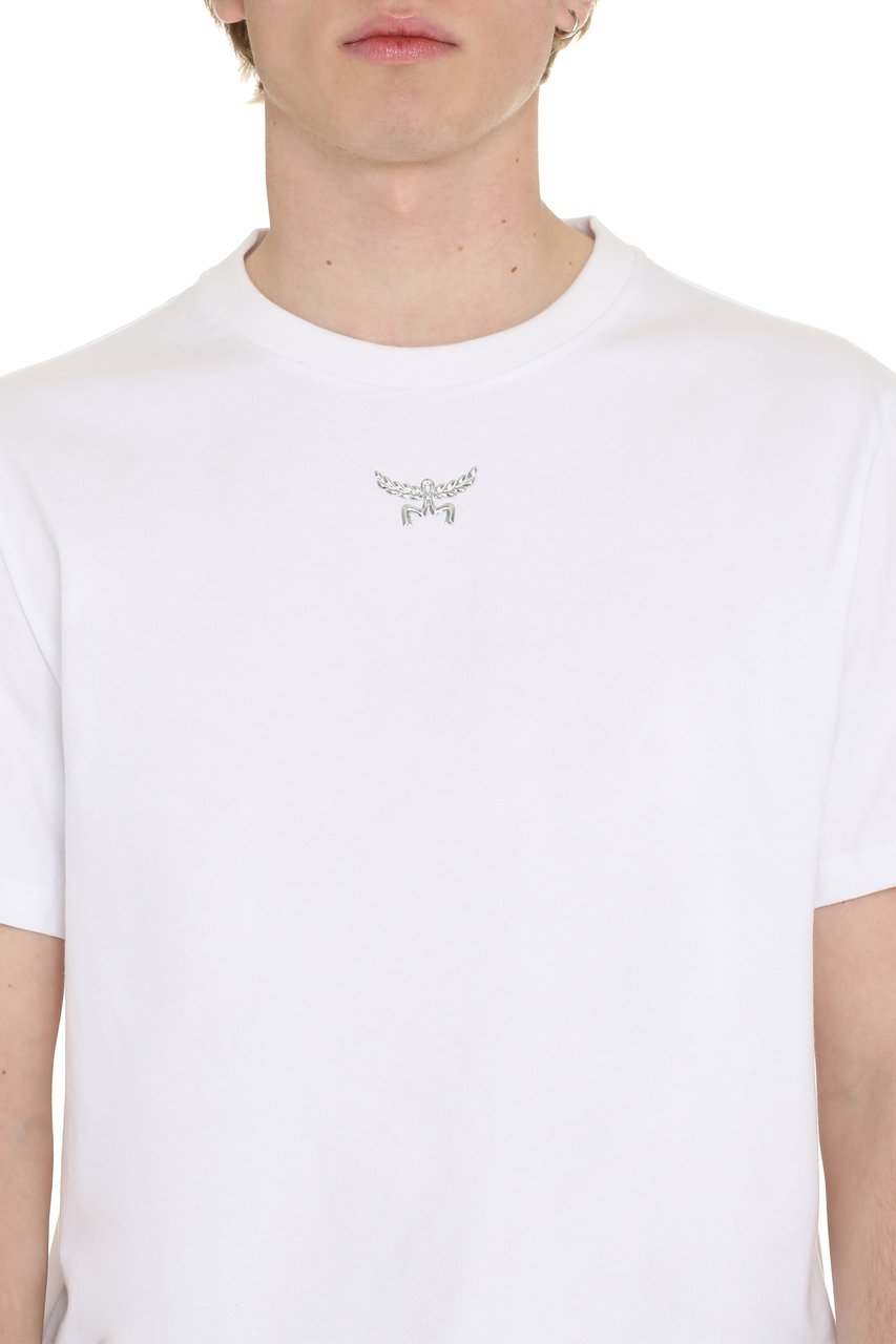 MCM Cotton crew-neck T-shirt Wit