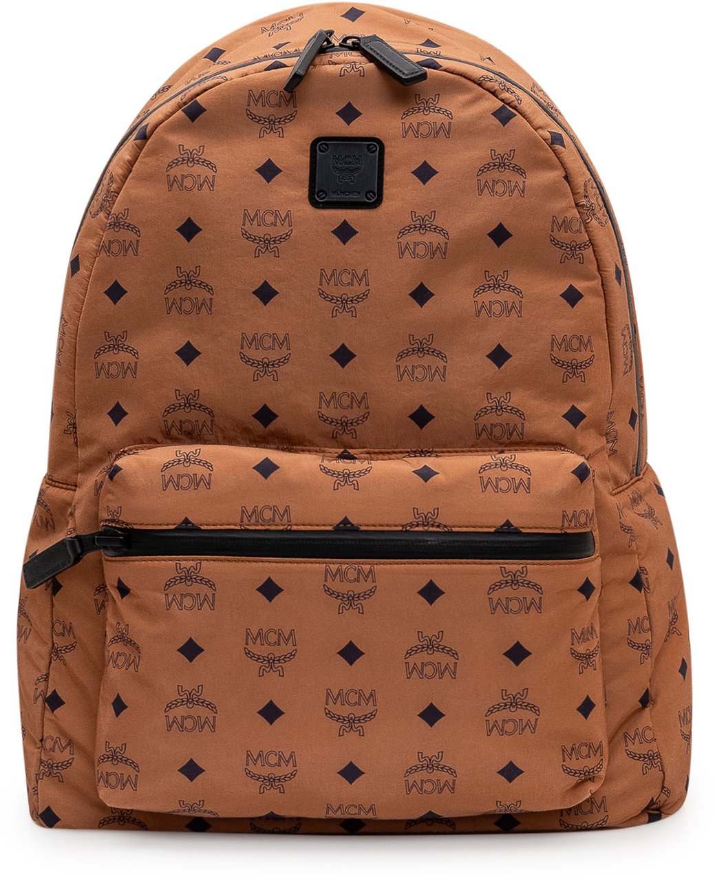 MCM Stark Fabric Backpack Beige