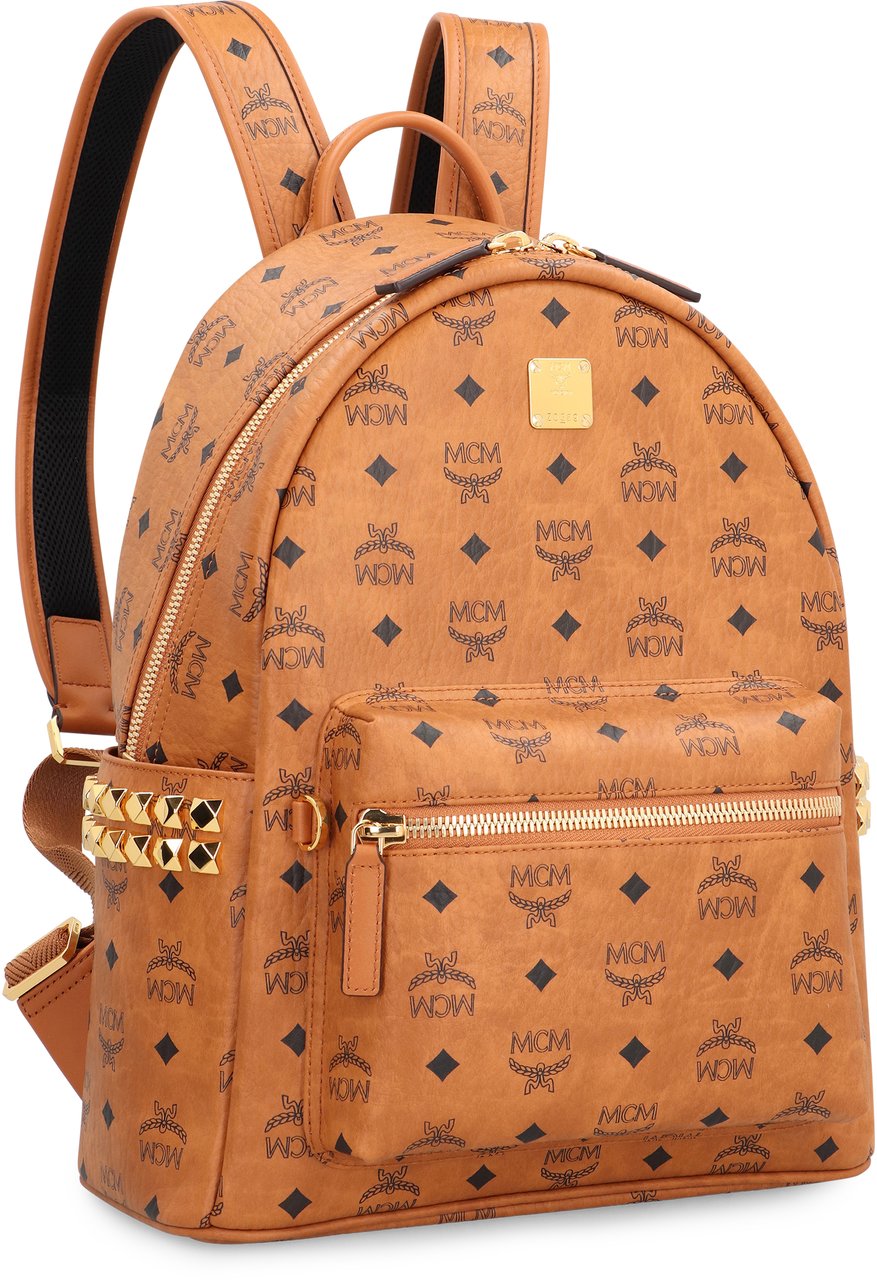 MCM Visetos Stark Side Studs backpack Bruin