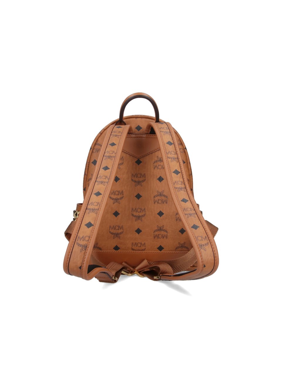 MCM Brown Stark Mini Visetos Backpack Bruin