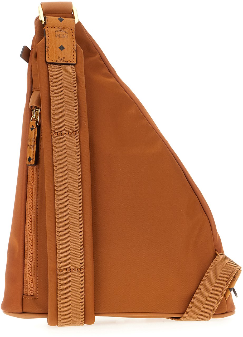 MCM MCM Caramel nylon belt bag Bruin