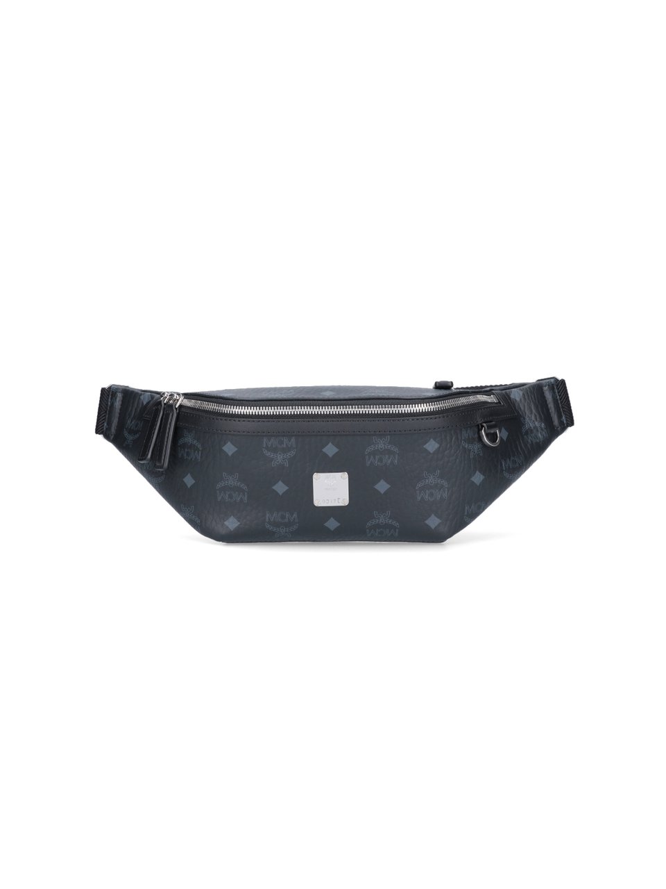 MCM Blue Fursten Visetos Belt Bag Blauw