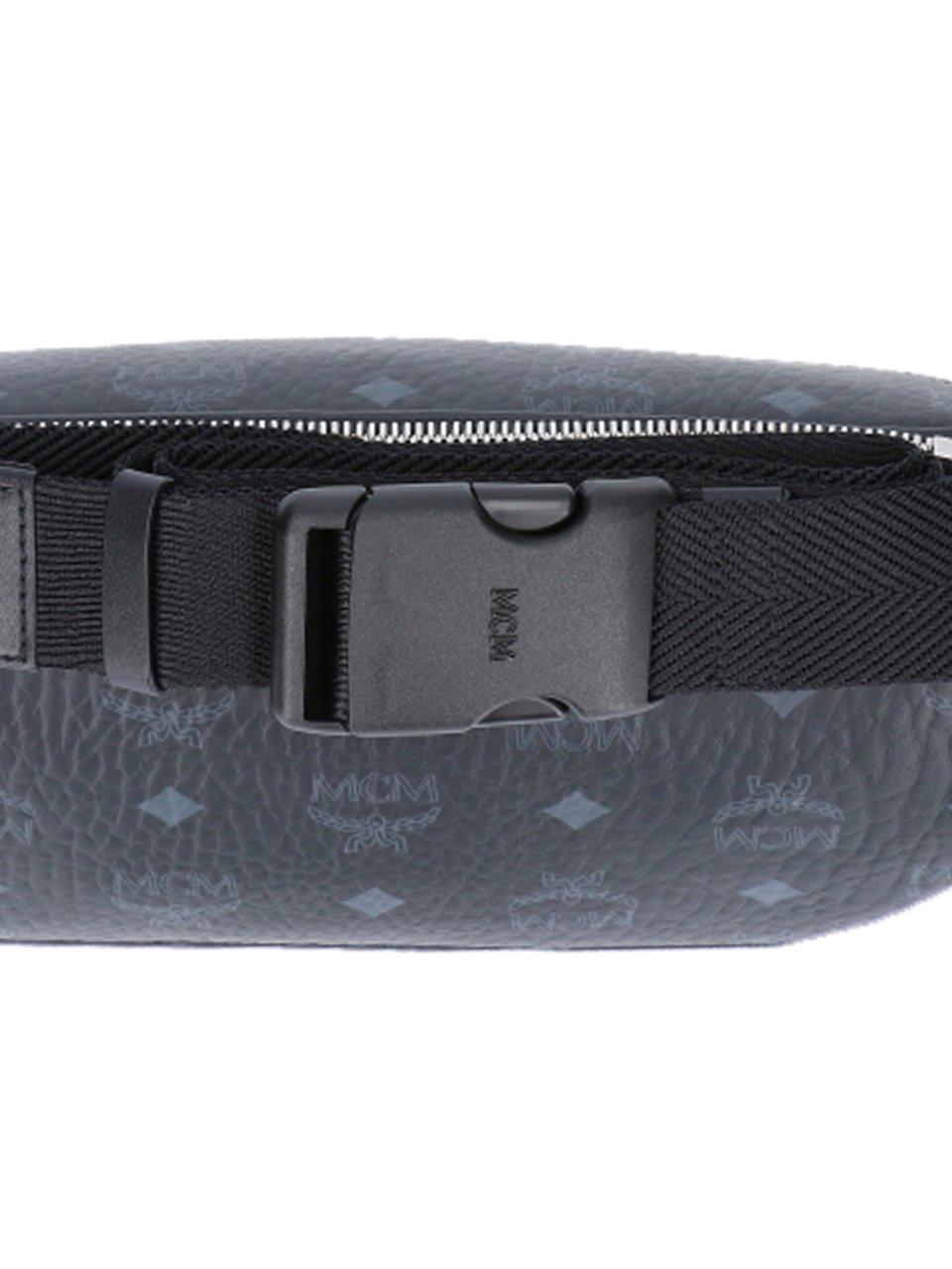 MCM Blue Fursten Visetos Belt Bag Blauw