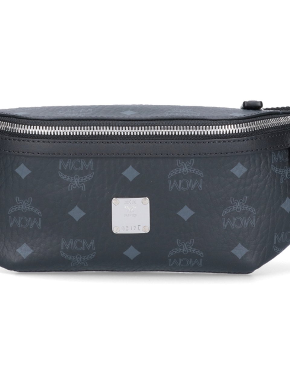 MCM Blue Fursten Visetos Belt Bag Blauw