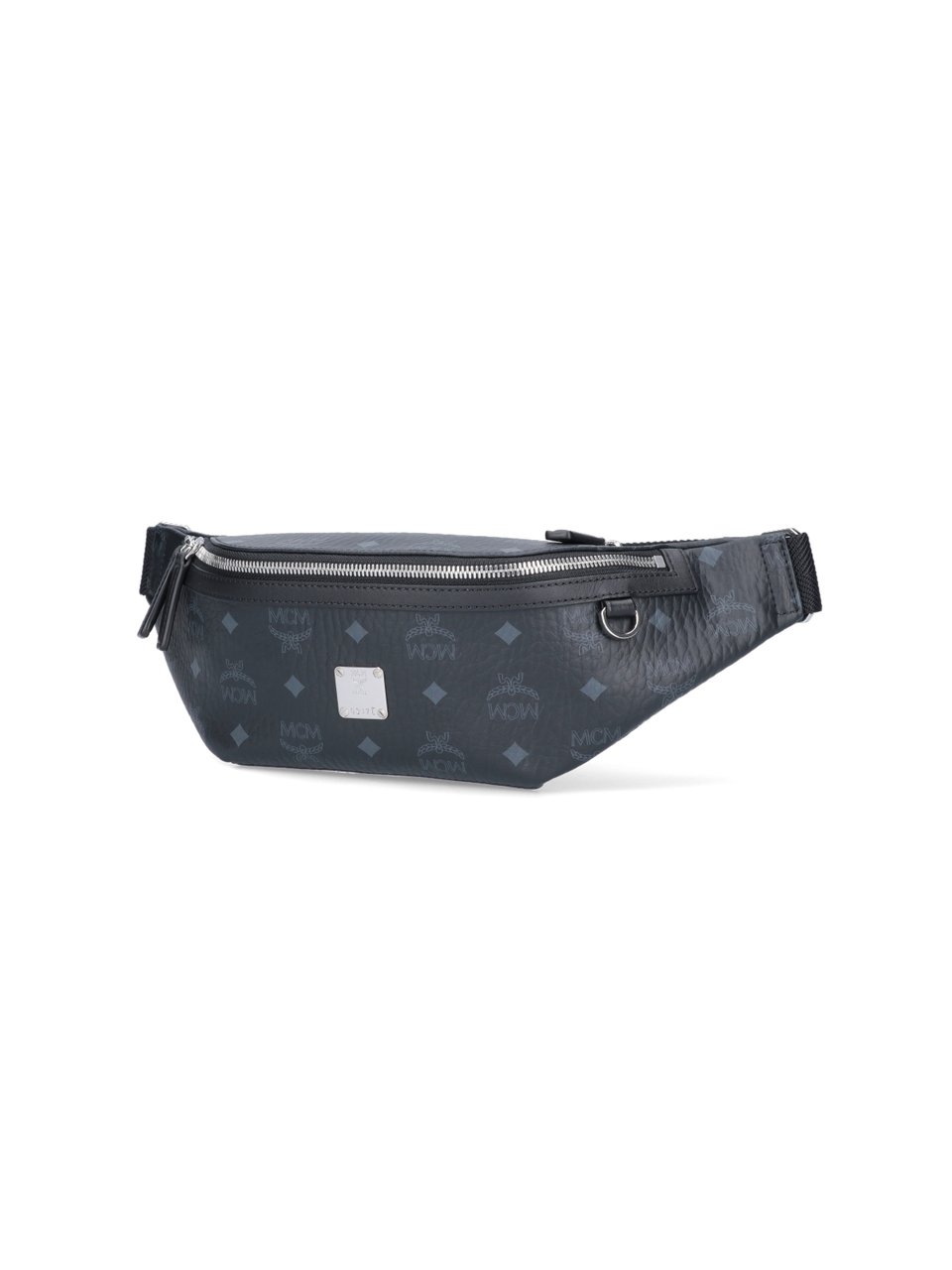 MCM Blue Fursten Visetos Belt Bag Blauw
