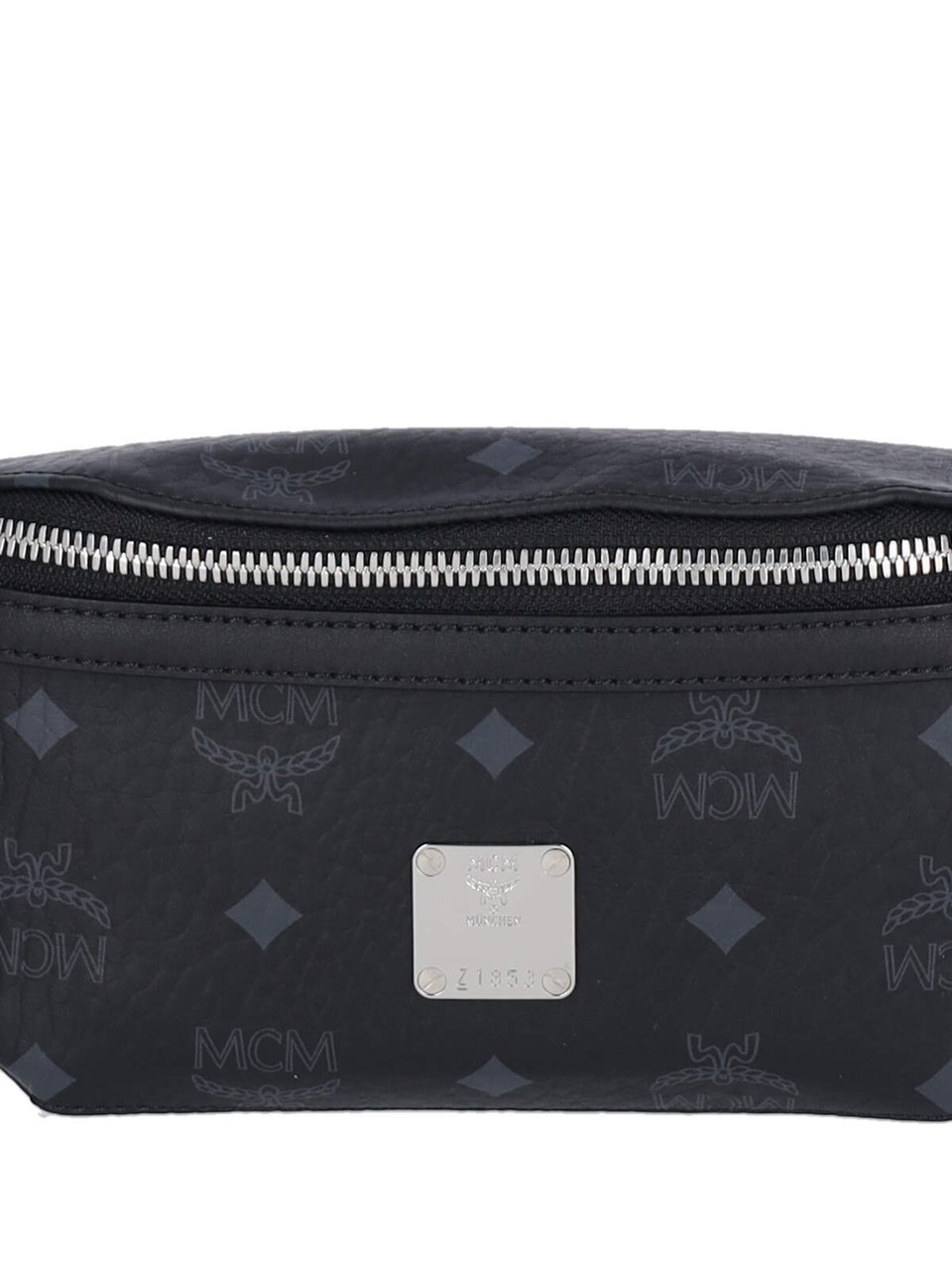 MCM Black Fursten Small Visetos Canvas Belt Bag Zwart