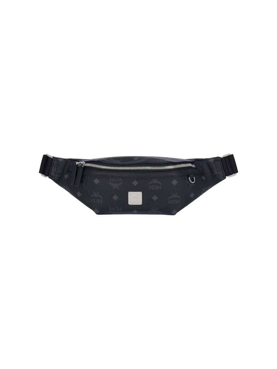 MCM Black Fursten Small Visetos Canvas Belt Bag Zwart