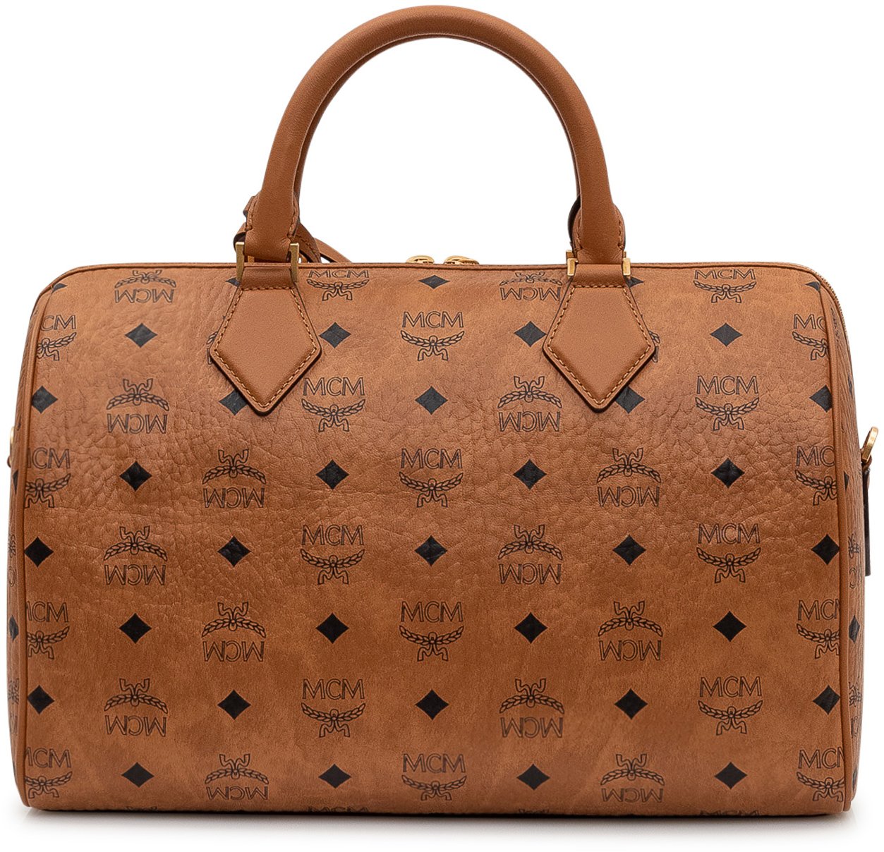 MCM Borsa Boston Ella Medium Beige