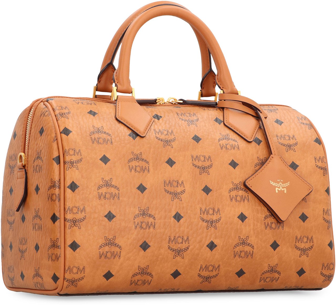 MCM Boston Ella Handbag Bruin