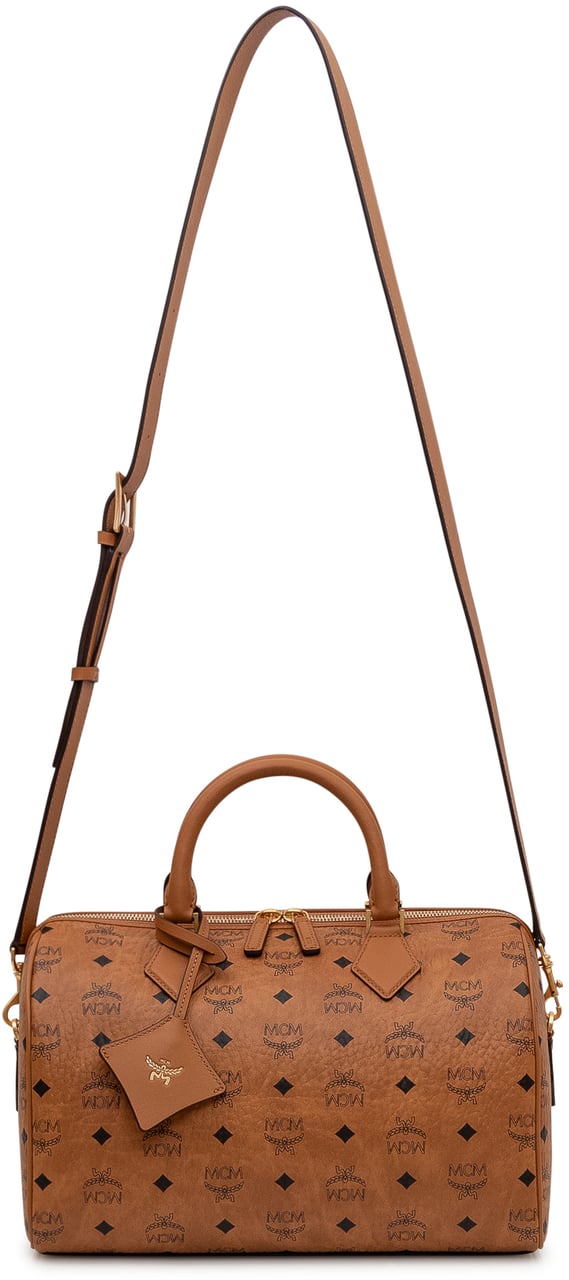 MCM Borsa Boston Ella VI Medium Beige