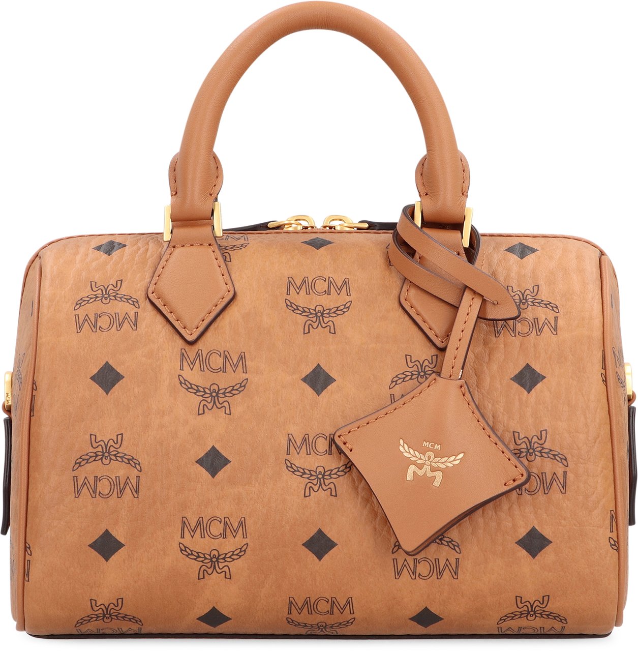 MCM Boston Ella Handbag Bruin