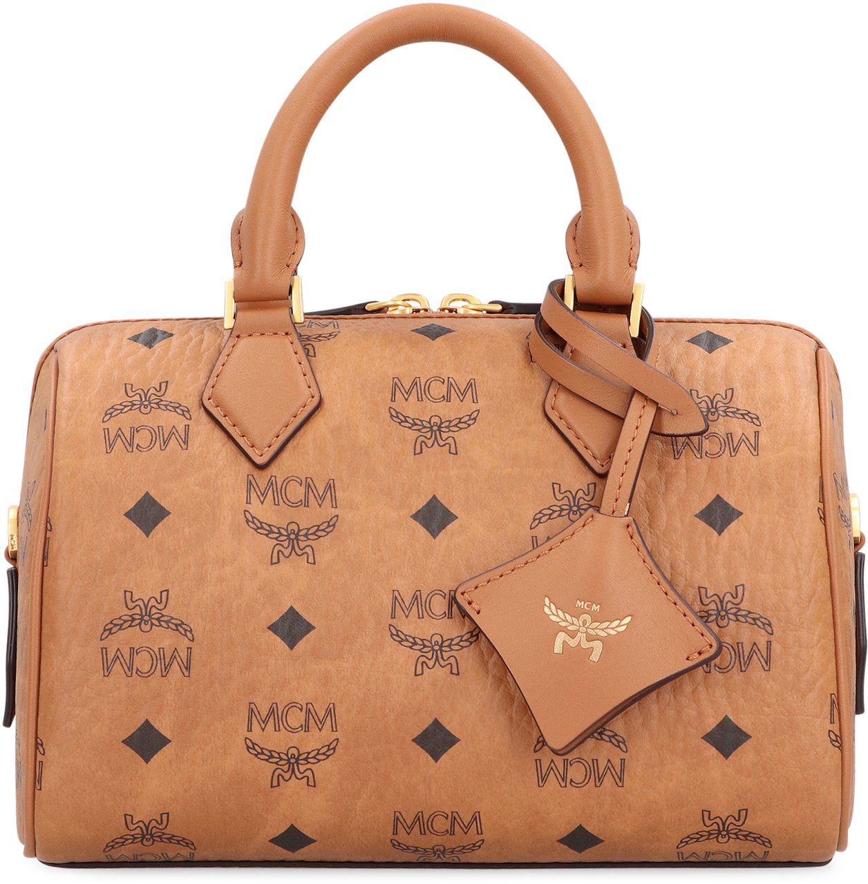 MCM Boston Ella Handbag Bruin