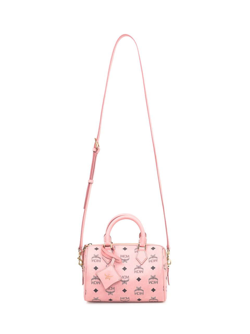 MCM Borsa MCM Ella VI Boston in Visetos Rosa Roze