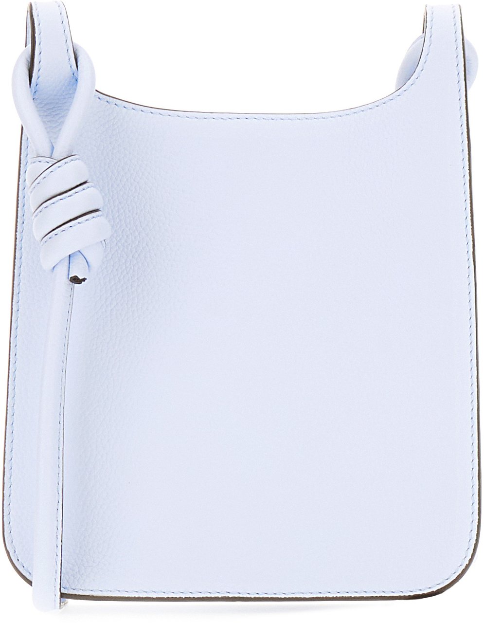 MCM MCM Pastel light blue leather mini Hummel crossbody bag Lichtblauw