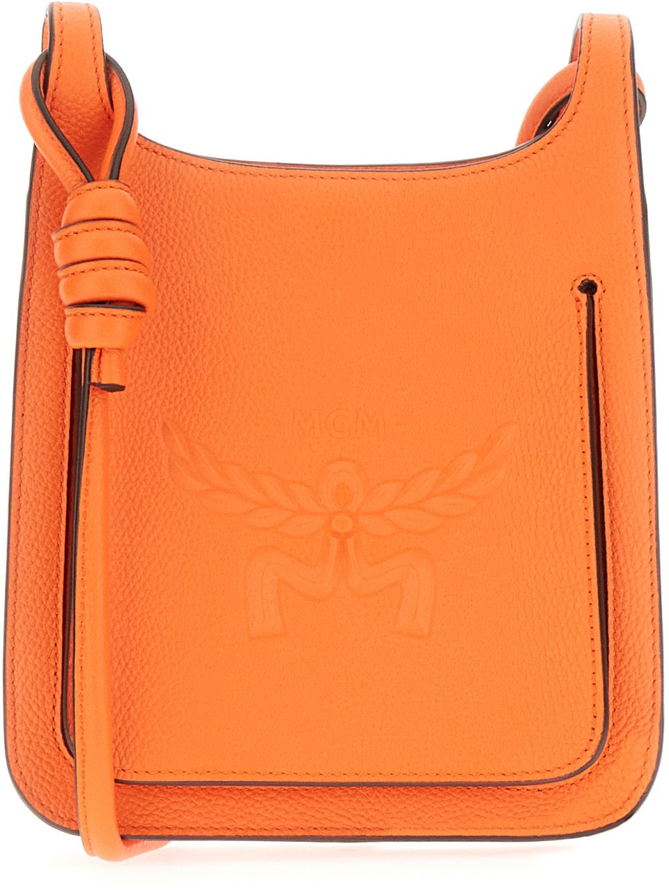 MCM MCM Orange leather mini Hummel crossbody bag Oranje