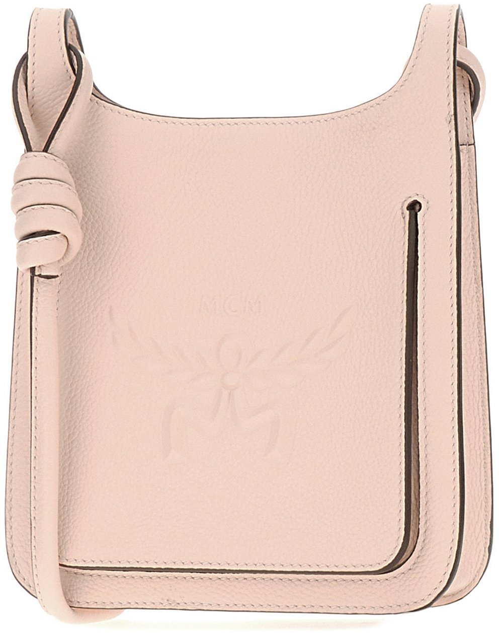 MCM MCM Pink leather mini Hummel crossbody bag Roze