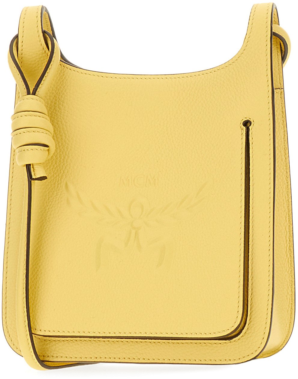 MCM MCM Yellow leather mini Hummel crossbody bag Geel