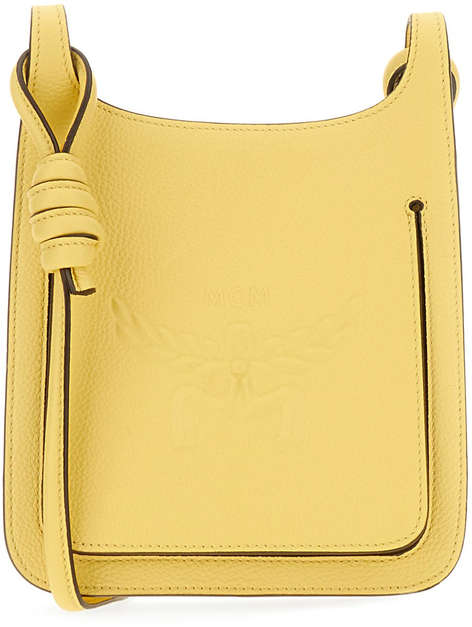 MCM MCM Yellow leather mini Hummel crossbody bag Geel