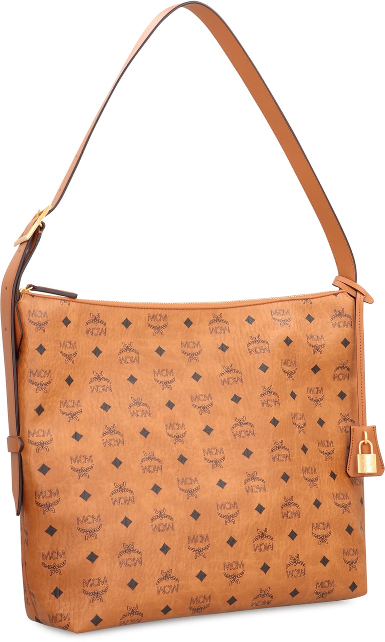 MCM Hobo bag Aren in Visetos Bruin