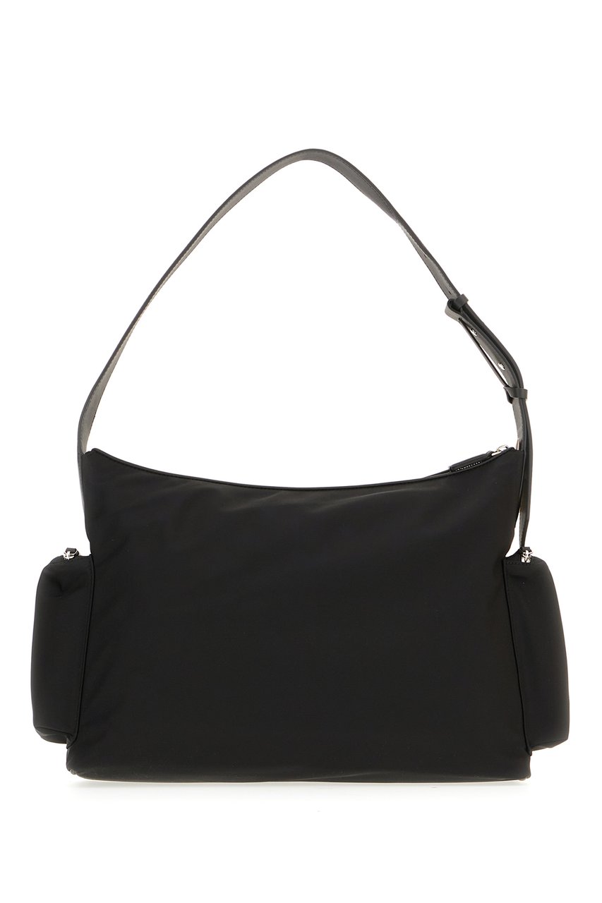 MCM MCM Black nylon shoulder bag Zwart