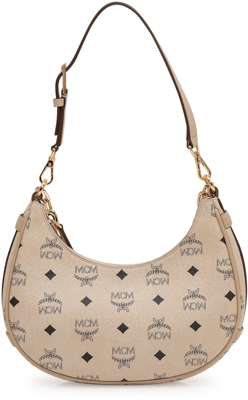MCM Aren VI Hobo Sml Beige