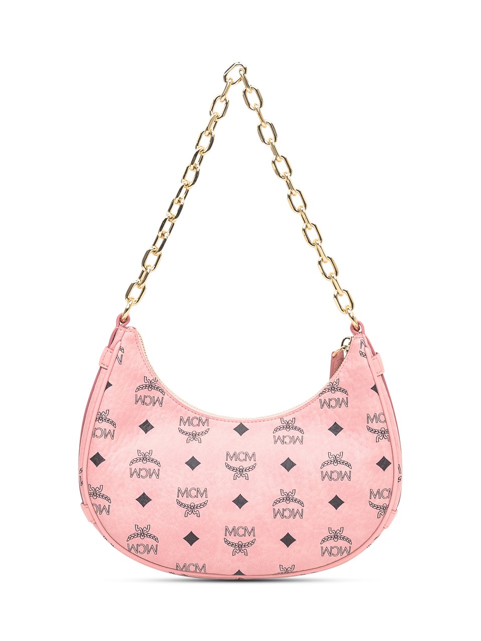 MCM Borsa MCM Aren VI Hobo in Visetos Rosa Roze