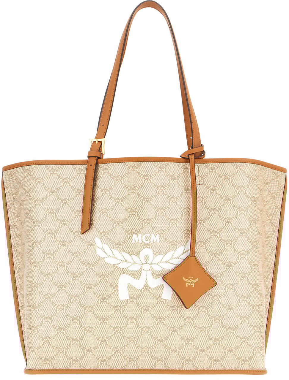 MCM MCM Printed canvas Himmel shopping bag Divers