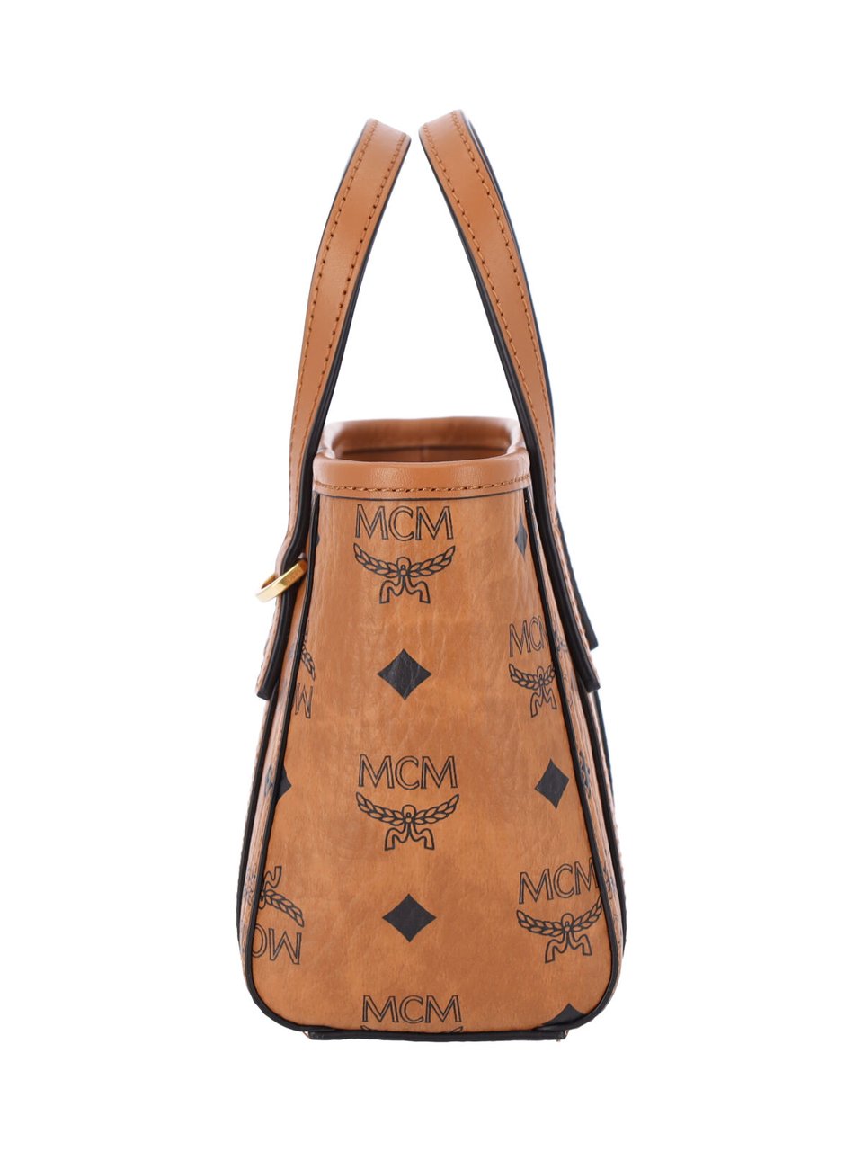 MCM Brown Toni Visetos Canvas Tote Bag Bruin