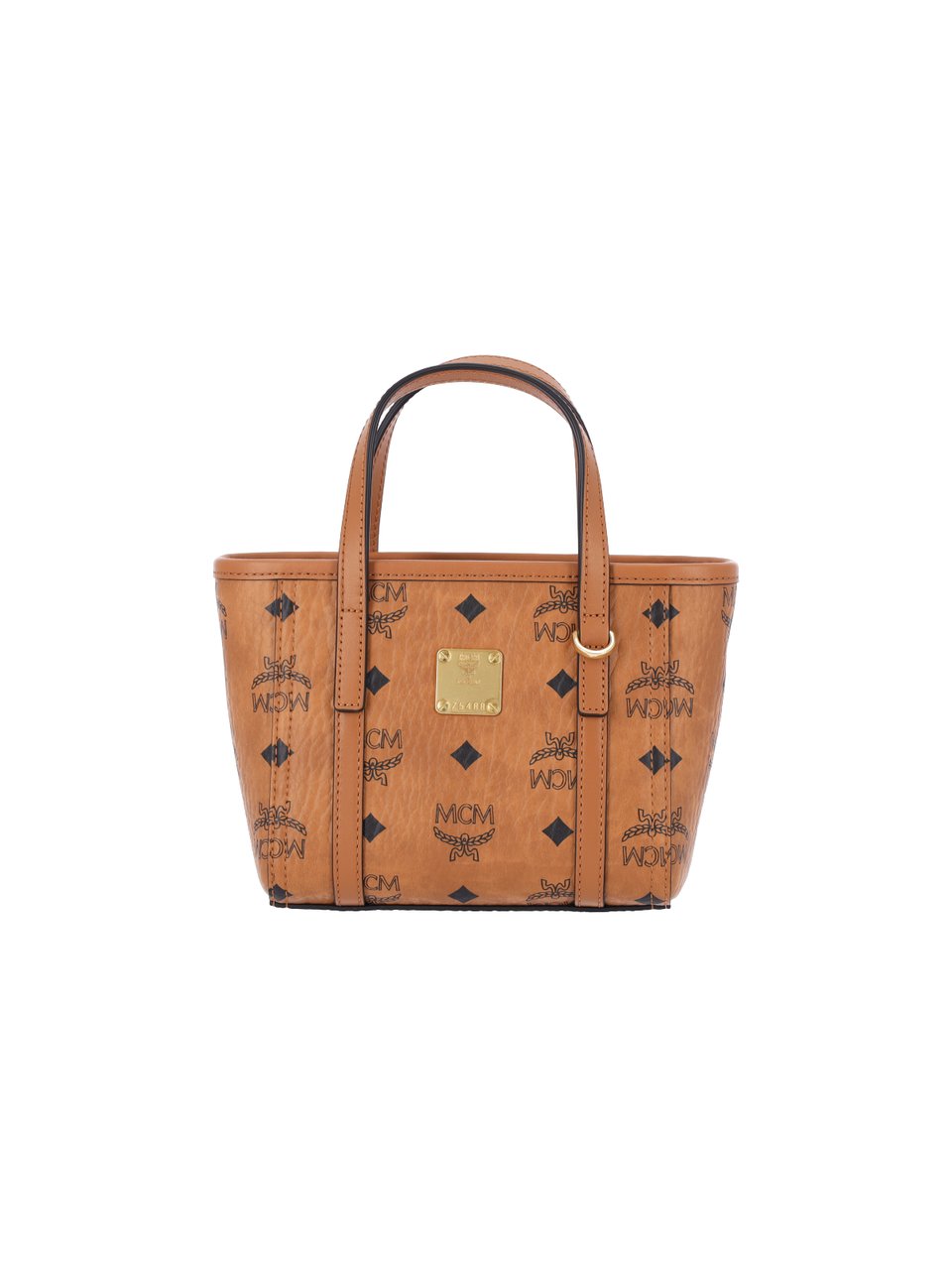 MCM Brown Toni Visetos Canvas Tote Bag Bruin