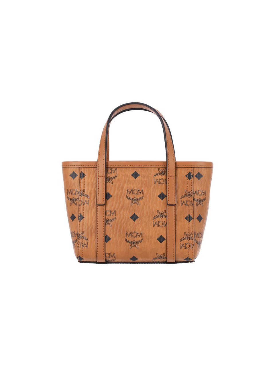 MCM Brown Toni Visetos Canvas Tote Bag Bruin