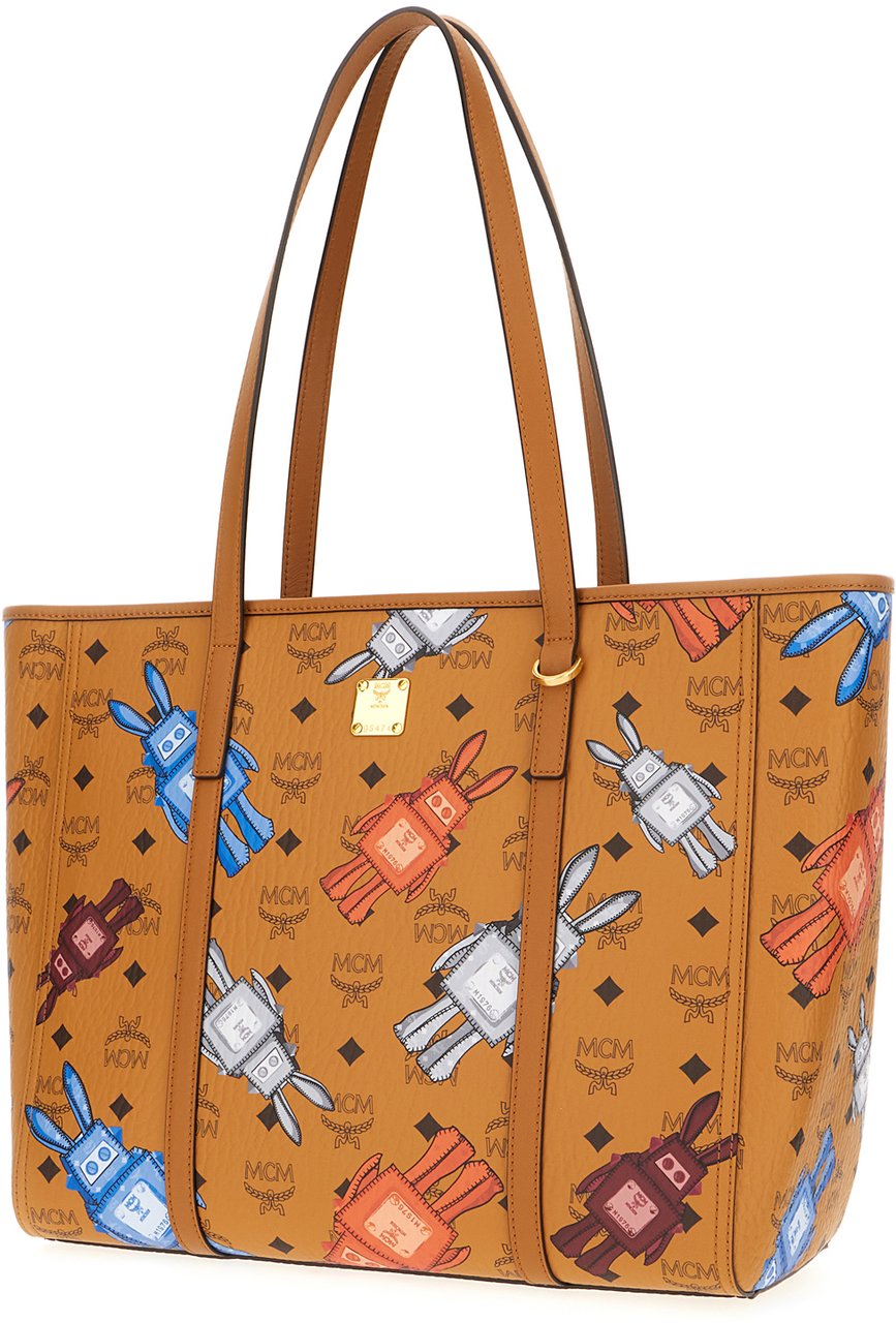 MCM Mcm Borsa shopping Toni in simil pelle stampata Divers