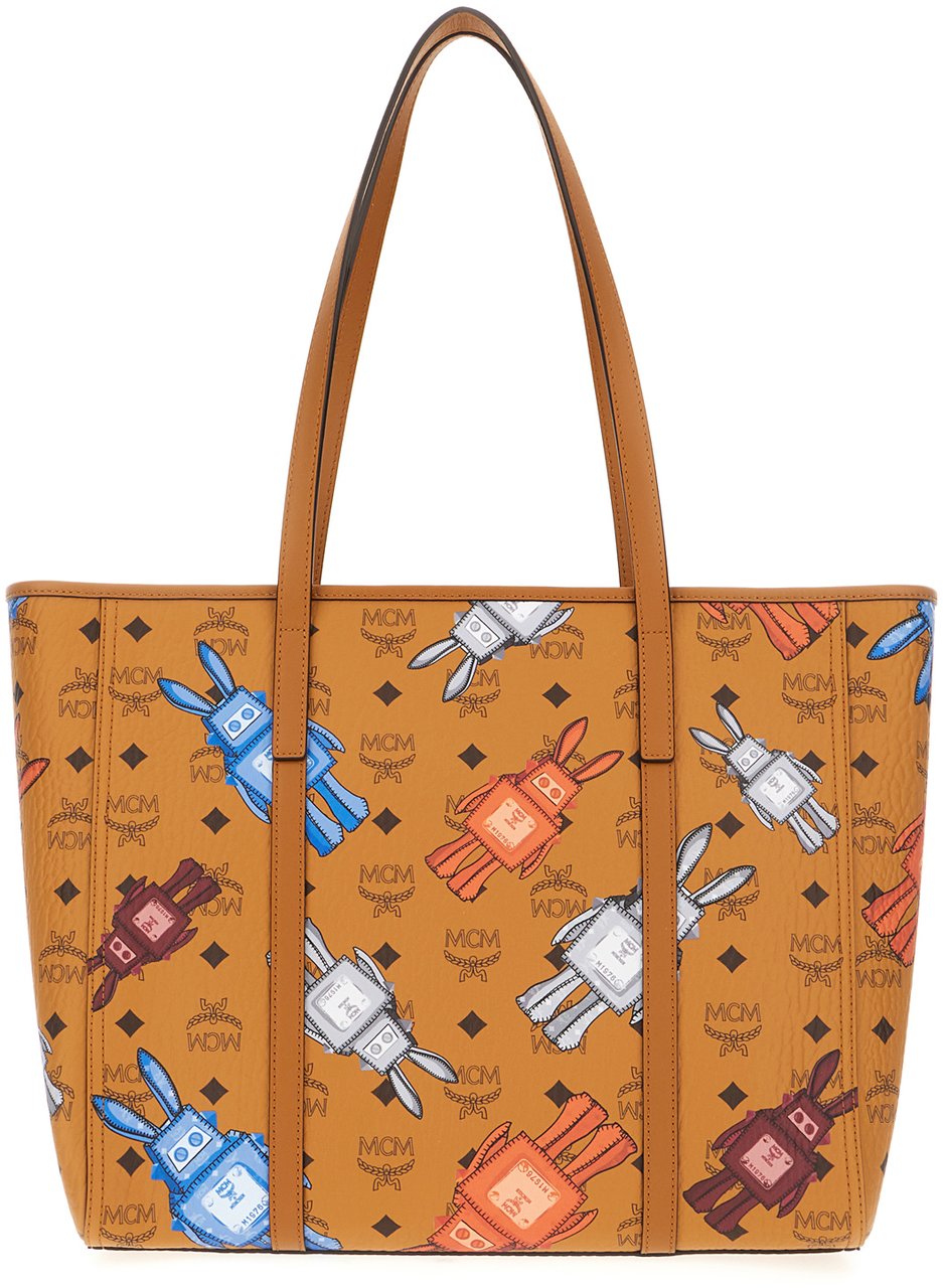 MCM Mcm Borsa shopping Toni in simil pelle stampata Divers