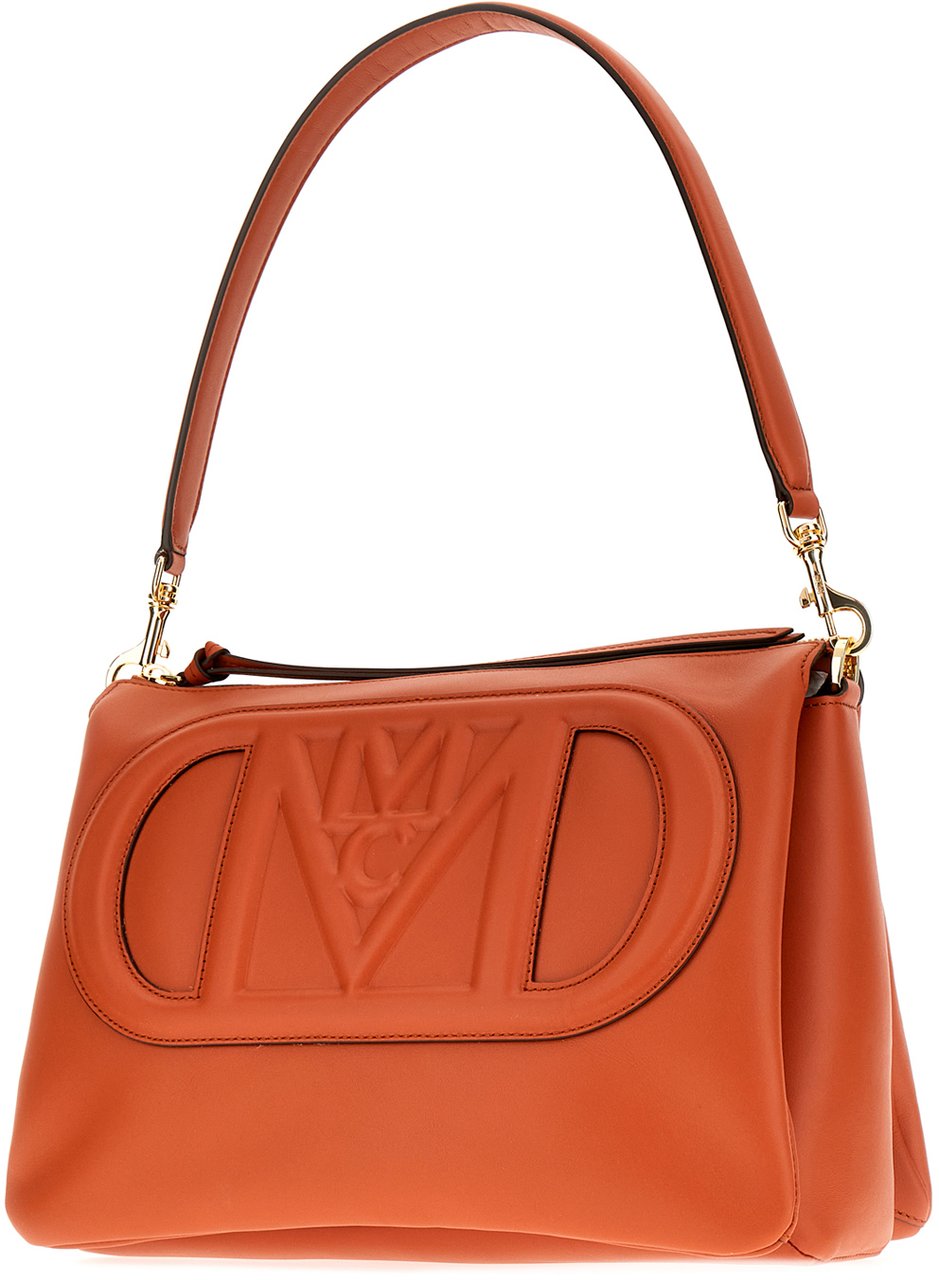MCM MCM Caramel leather medium Travia shoulder bag Bruin