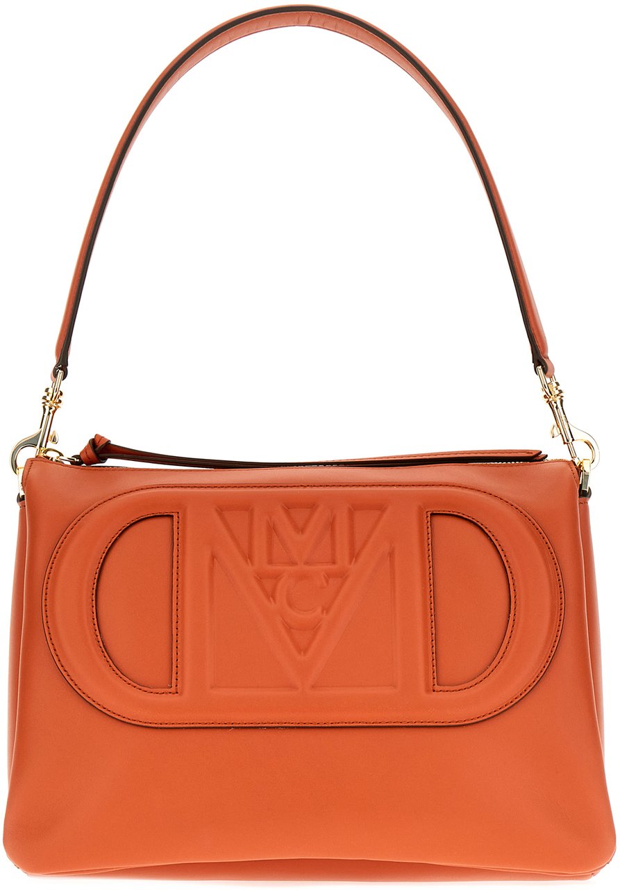 MCM MCM Caramel leather medium Travia shoulder bag Bruin